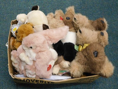 Lot 2278 - Soft toys, to include Teddy bears, rabbits,...