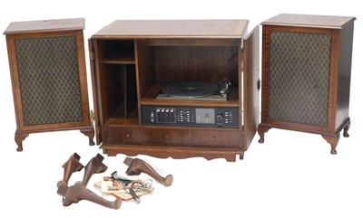 Lot 1072 - A Dynatron Goldring GL78 radiogram, in walnut...