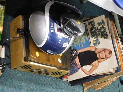 Lot 2264 - A EP046 retro record player, together with a...