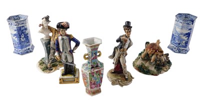 Lot 767A - Ceramics, to include two Pratts native scenery...