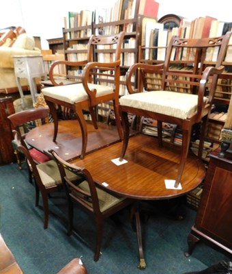 Lot 1712 - A Regency style mahogany extending dining...