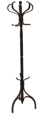 Lot 1008 - A bentwood coat stand, with turned...
