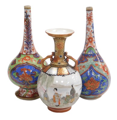 Lot 11 - Two Chinese Kangxi porcelain clobbered blue...