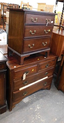 Lot 1559a - A chest of three drawers, of small proportions,...