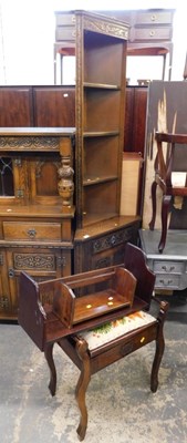 Lot 1569 - An Old Charm oak standing corner cabinet,...