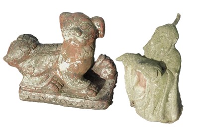 Lot 1081 - A composition garden ornament modelled as an...