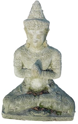 Lot 1087 - A composition garden ornament modelled in the...