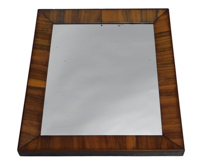 Lot 1052 - A 19thC walnut cushion shaped wall...