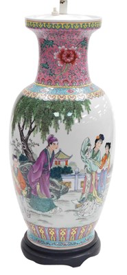 Lot 86 - A 20thC Chinese famille rose porcelain...