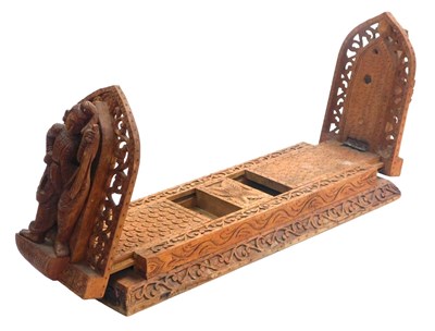 Lot 80 - A late19th/early20thC South East Asian carved...