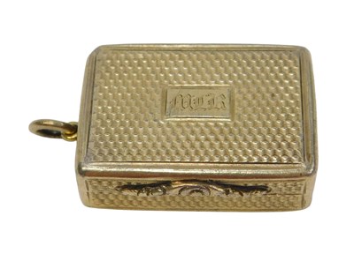 Lot 54 - A William IV silver gilt vinaigrette by...