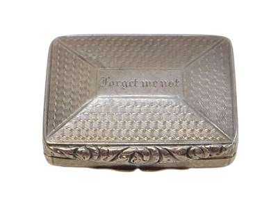 Lot 64 - A George IV silver vinaigrette by John...