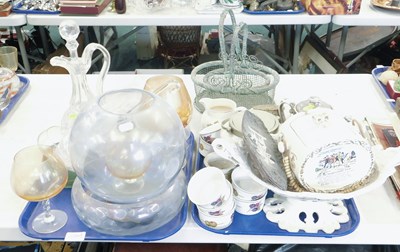 Lot 2244a - A Noritake biscuit barrel, a 19thC brown...