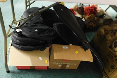 Lot 2277 - Two boxes of folding photographic reflectors.