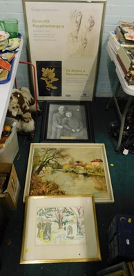 Lot 2253 - Framed pictures, to include watercolour,...