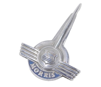 Lot 425A - A Morris car badge, with blue enamel...