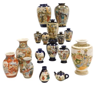 Lot 150 - A group of early 20thC Japanese Satsuma...