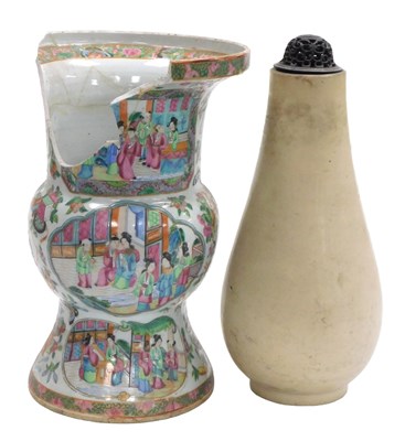 Lot 161 - A 19thC Chinese Qing dynasty Cantonese...