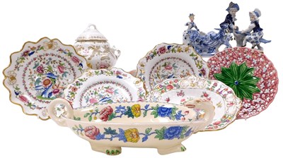 Lot 174 - A 19thC Ridgway porcelain dessert dish, and a...