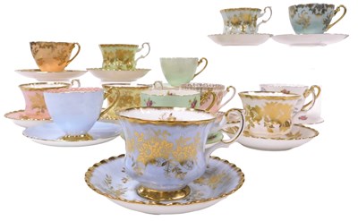 Lot 177 - A group of Royal Albert and Shelley porcelain...
