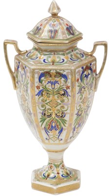 Lot 179 - An early 20thC Noritake porcelain twin handled...