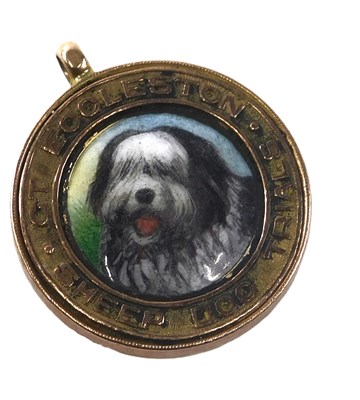 Lot 597A - A Sheep dog fob, given at the Great Eccleston...