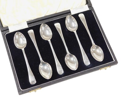 Lot 249 - A set of six George VI silver Old English...
