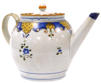Lot 203 - An late 18thC Staffordshire pearlware punch...
