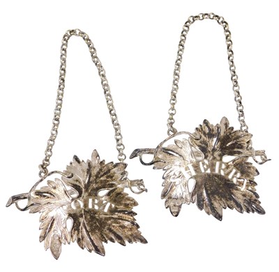 Lot 270 - A George IV silver Sherry decanter label, of...