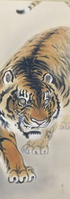 Lot 102A - A 20thC Japanese Kakejiku hanging scroll,...