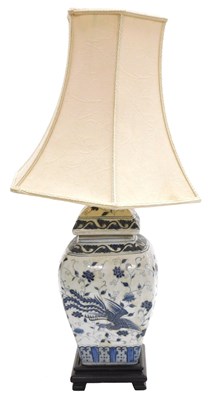 Lot 107A - A late 19thC Chinese blue and white porcelain...