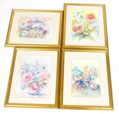 Lot 282 - S Gabb (British late 20thC). Still lives of...