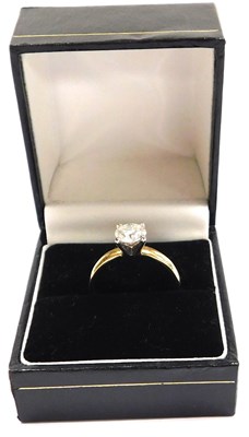 Lot 311 - A Fidelity 18ct gold and diamond solitaire...