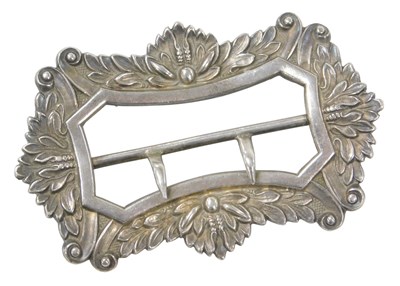 Lot 350 - A Victorian silver nurse's belt buckle, with...