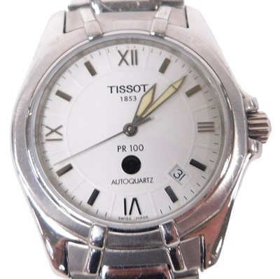 Lot 352 - A Tissot PR100 Auto Quartz stainless steel...