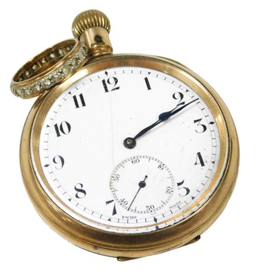 Lot 355 - An early 20thC gentleman's gold plated pocket...