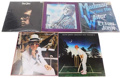 Lot 383 - Elton John LPs, including Empty Sky, Mad Man...