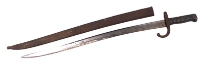 Lot 448 - A French model 1866 Chassepot Yataghan sword...