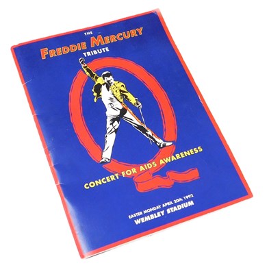 Lot 449 - A Freddie Mercury tribute programme, Concert...
