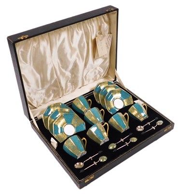 Lot 461 - A Royal Doulton porcelain demi tasse coffee...