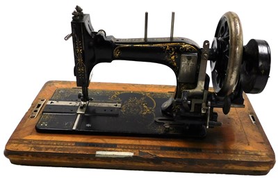 Lot 482 - A late 19thC Frister & Rossmann sewing machine,...