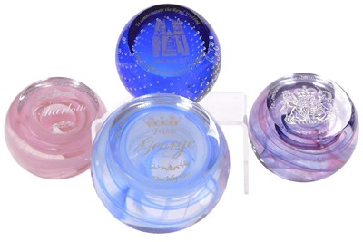 Lot 422 - Four Caithness glass commemorative...