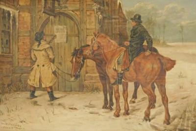 Lot 409 - W Willoughby (British 19thC). Figures on...
