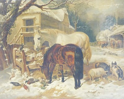 Lot 411 - W Willoughby (British 19thC). A farmstead with...