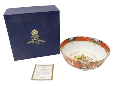 Lot 105 - A Royal Worcester porcelain bowl to...