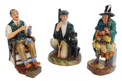 Lot 373 - Three Royal Doulton porcelain figures,...