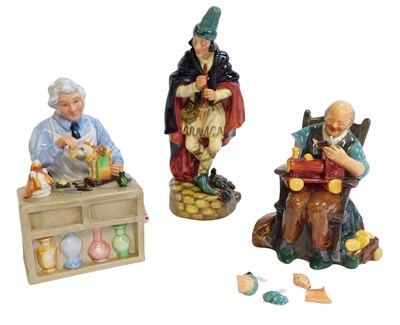 Lot 375 - Three Royal Doulton figures, modelled as The...