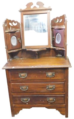 Lot 514 - A Victorian mahogany dressing chest, the...