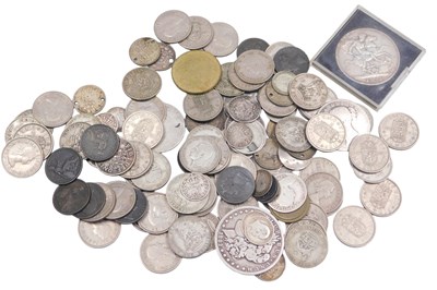 Lot 490 - George III and later silver and copper coinage,...