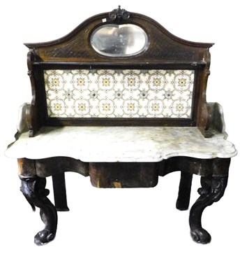 Lot 517 - A Victorian marble topped Duchess wash...